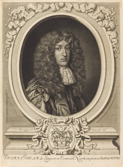 Sir Thomas Isham door David Loggan