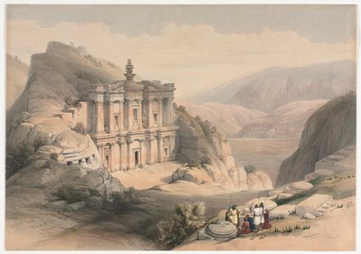 El Deir Petra door David Roberts