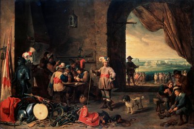 De wachtkamer, 1642 door David Teniers the Younger