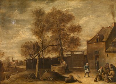 Op het boerenerf door David the Younger Teniers