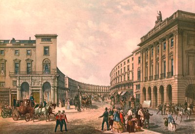 De Quadrant, Regent Street, ca. 1852 door Day and Son