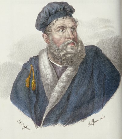 Portret van Marco Polo door Dolfino