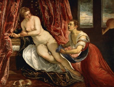 Danaë door Domenico Robusti Tintoretto