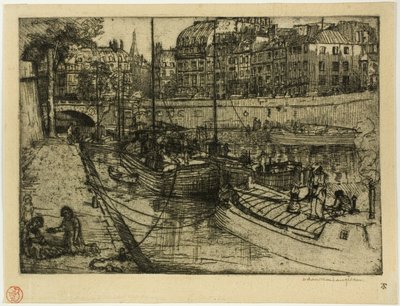 Quai des Grands Augustins door Donald Shaw MacLaughlan