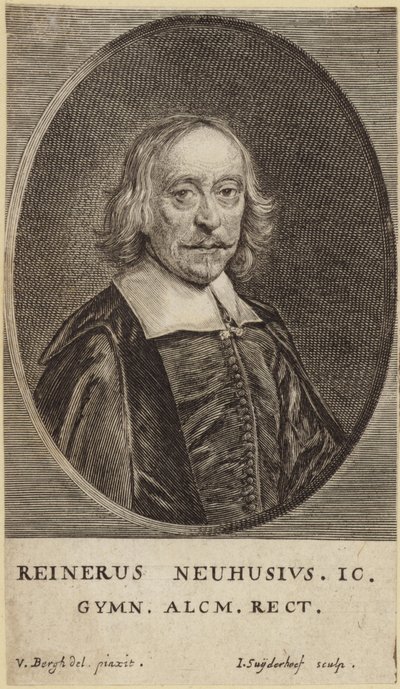 Portret van Reinerus Neuhusius door Dutch School