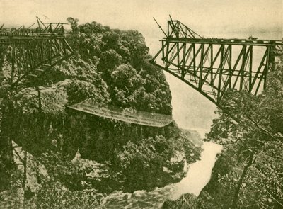 De Zambesi Spoorwegbrug bouwen, c1930 door ENA