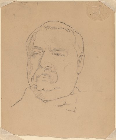 Grover Cleveland [recto] door Eastman Johnson