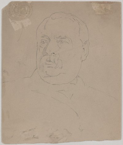 Grover Cleveland [verso] door Eastman Johnson