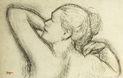 Borstbeeld van een vrouw door Edgar Degas