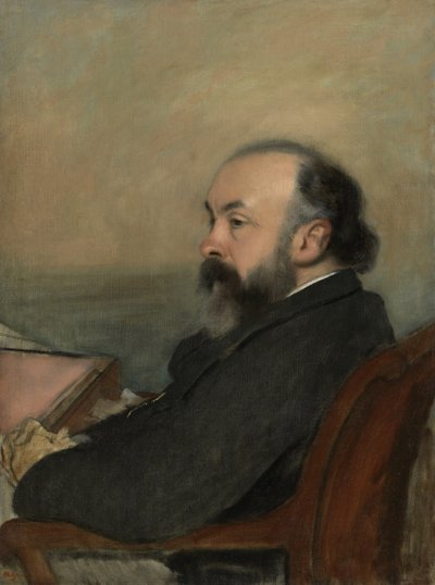 Portret van een Man, ca.1877 door Edgar Degas