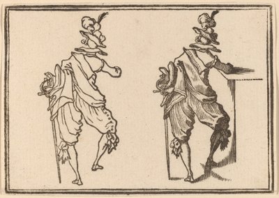 Man met Zwaard door Edouard Eckman after Jacques Callot