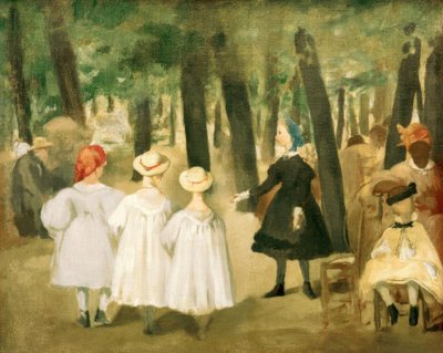 Kinderen in de Tuilerieën door Édouard Manet