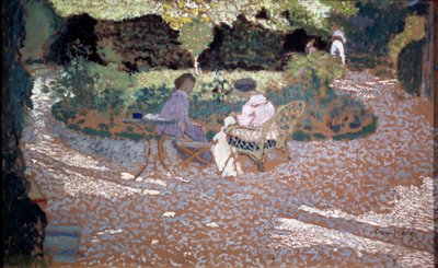 In de tuin, 1895-1898 door Edouard Vuillard