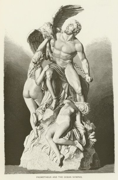 Prometheus en de Oceaannimfen door Eduard Muller