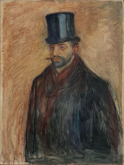 Julius Meier-Graefe, c.1894 door Edvard Munch