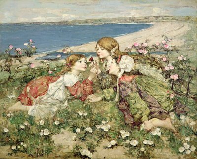 Rozen aan de Kust door Edward Atkinson Hornel