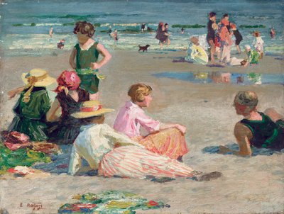 Manhattan Beach door Edward Henry Potthast