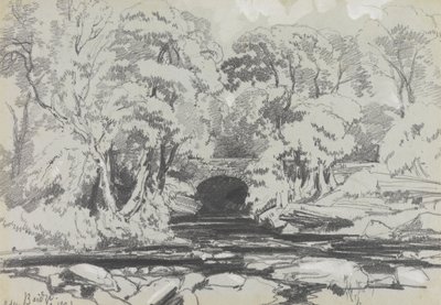 Calder Bridge door Edward Lear