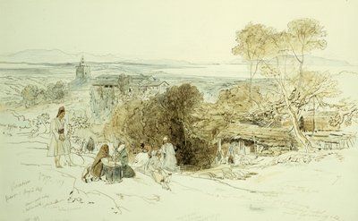 Camerino, 1849 door Edward Lear