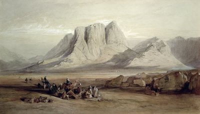 Berg Sinaï, 26 januari 1849 door Edward Lear