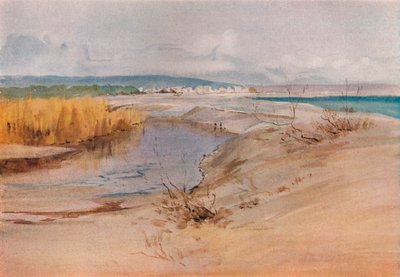 Uitzicht op Cagnes, ca. 1899 door Edward Millington Synge