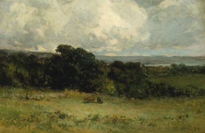 Aangename weiden, 1887 door Edward Mitchell Bannister