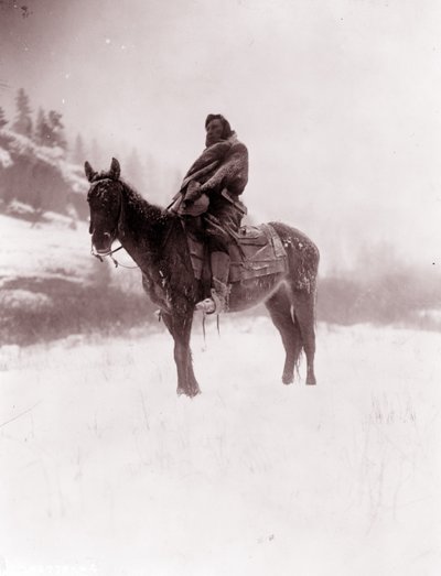 De Verkenner in de Winter, Apsaroke door Edward Sheriff Curtis