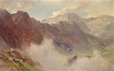 De Snowdon Horseshoe, 1908 door Edward Theodore Compton