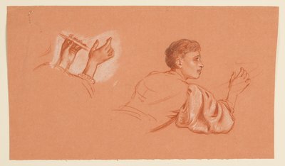 Studies van Gekostumeerde Mannelijke Figuren door Elihu Vedder