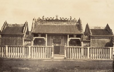 Pagode van de Chinese stad door Emile Gsell