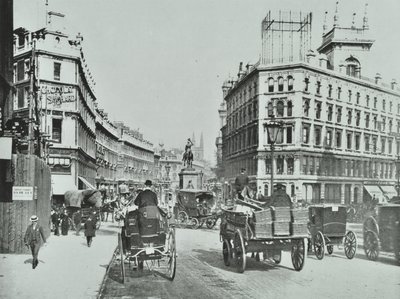 Holborn Circus, City of London, 1890 door English Photographer