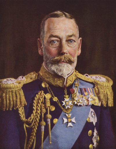 Koning George V door English Photographer