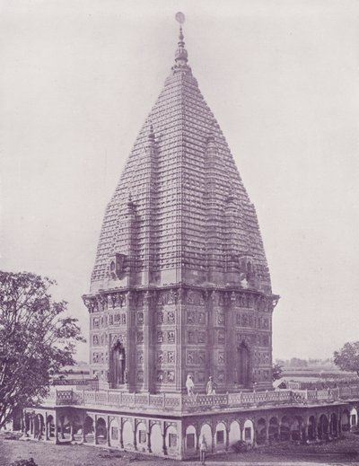 Sumrer Tempel, Ramnugger, Benares door English Photographer