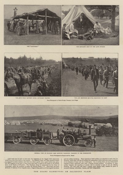 De grote manoeuvres op Salisbury Plain door English Photographer