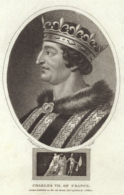 Karel VII van Frankrijk door English School