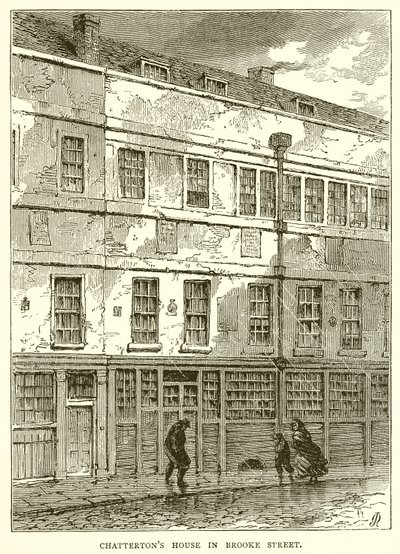 Huis van Chatterton in Brooke Street door English School