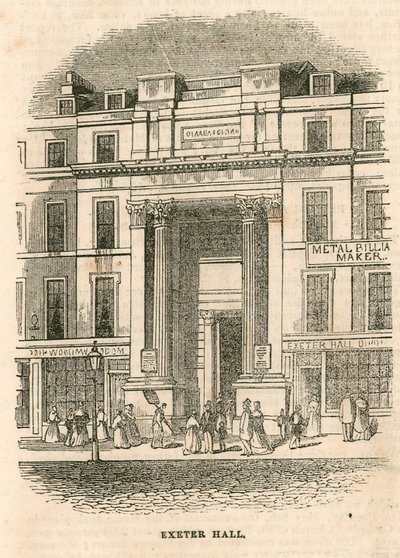 Exeter Hall, Strand, Londen door English School