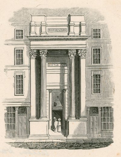 Exeter Hall, Strand, Londen door English School