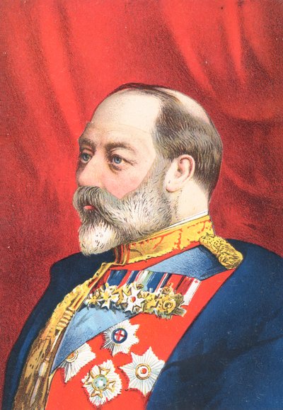 George V - wenskaart door English School