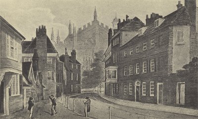 Keates Lane, 1816 (gravure) door English School