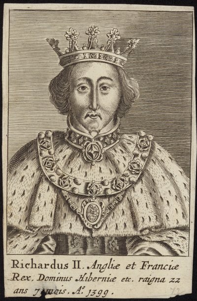 Koning Richard II van Engeland door English School