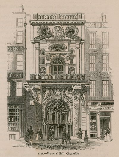 Mercers Hall, Cheapside, Londen door English School