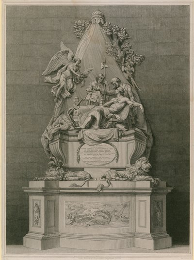 Monument voor Generaal-majoor James Wolfe door English School