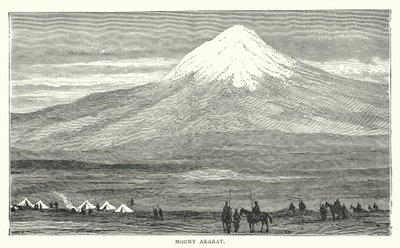 Berg Ararat (gravure) door English School