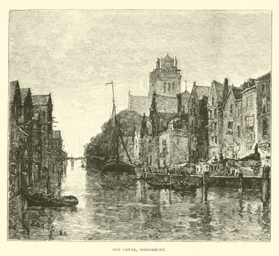 Oude gracht, Dordrecht door English School