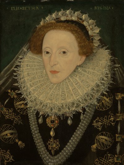 Portret van Koningin Elizabeth I door English School