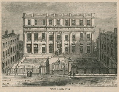 Powis House, Londen, in 1714 door English School