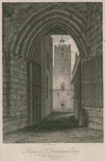 Priorij van St. Bartholomews, Smithfield door English School