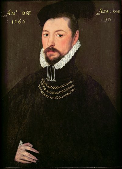 Sir Edmund Huddleston (1536-1606) door English School