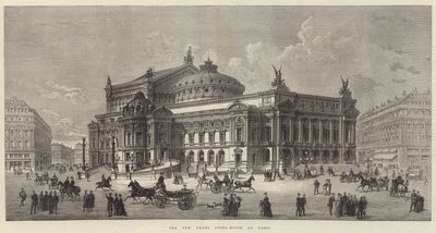 Het nieuwe Grand Opera-House in Parijs (gravure) door English School